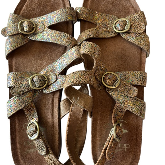 Dansko Womens Brown Leather Comfort Sandals Straps Boho Size EU 41/US 9.5-10 - Picture 1 of 6